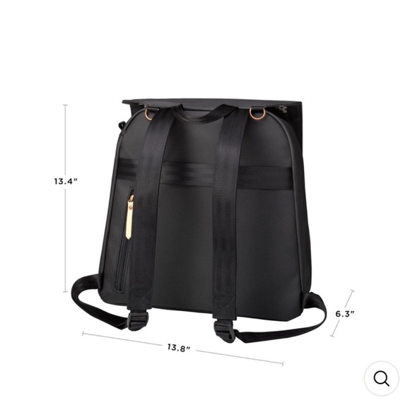 Pre Loved Petunia Pickle Bottom Meta Backpack - Black Matte Canvas - Picture 13 of 16